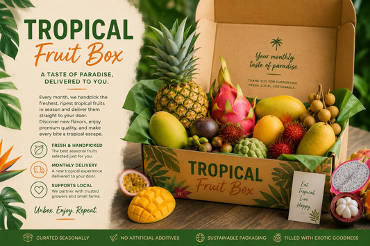 Paradise in a Box Monthly Tropical Fruit Subscription from Glamorous Acres Farm!