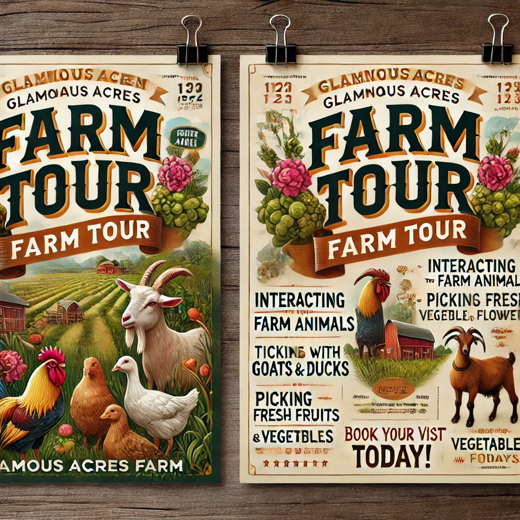 🌿🐐 Farm Tour at Glamorous Acres Farm – A Fun & Interactive Experience! 🐓🌸